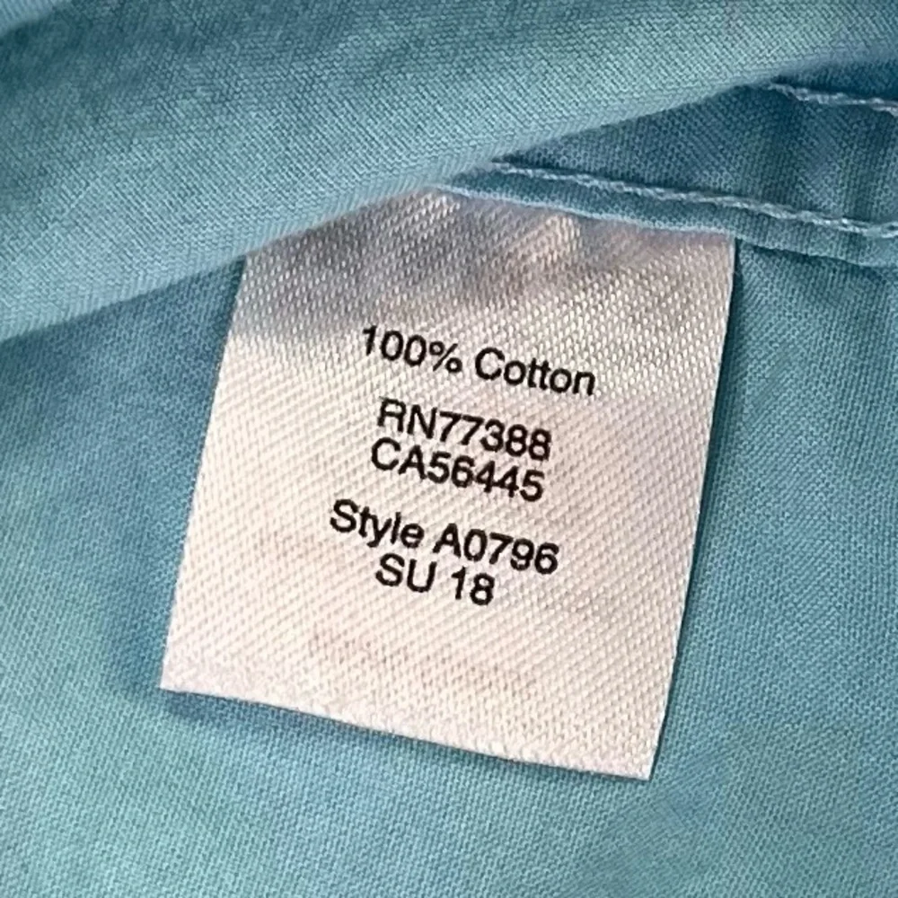 J. Crew Blue Classic Flex Oxford Long Sleeve Button Up Shirt Mens Size L‎